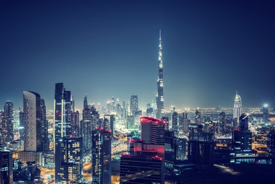 Dubaï au coucher du soleil