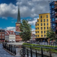 Excursion à pied dans la vieille ville d'Aarhus